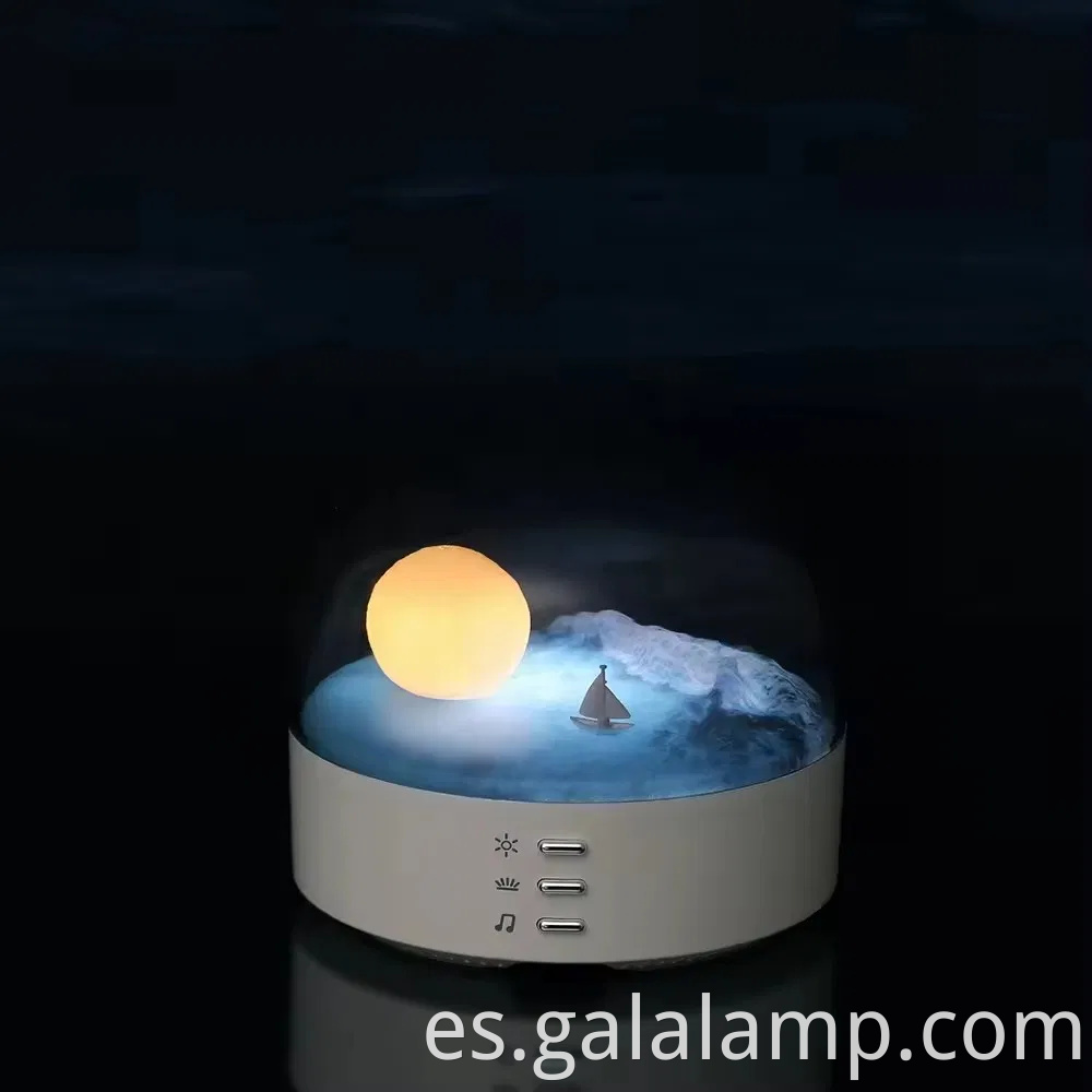 Elegante altavoz Bluetooth de luz de luna con relajante brillo de noche